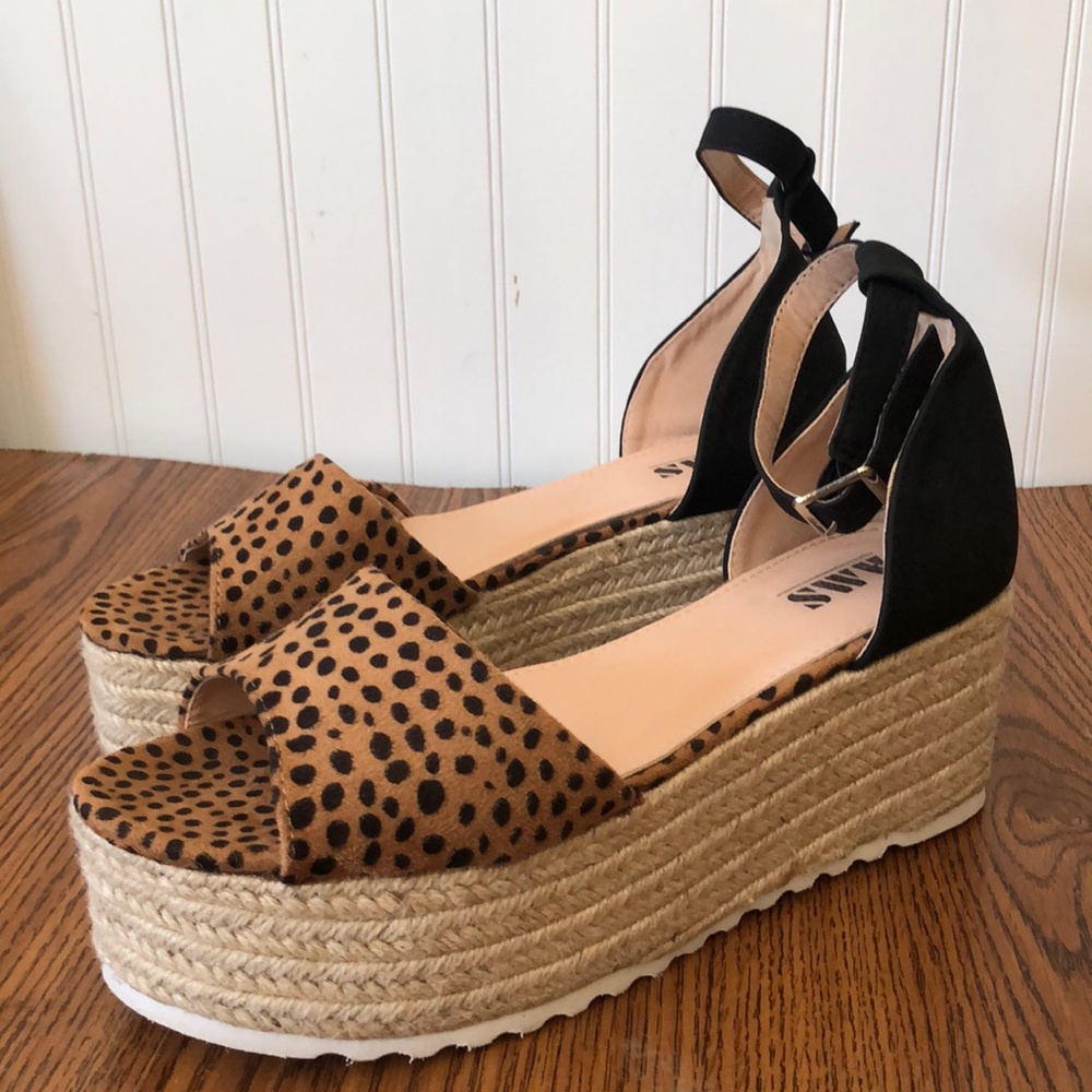 aws emma leopard espadrille sandals